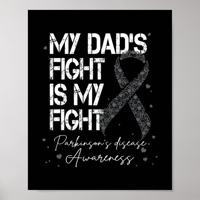 PAPPA kämpade mot min Parkinsons Silver-ribbon Poster (Framsidan)