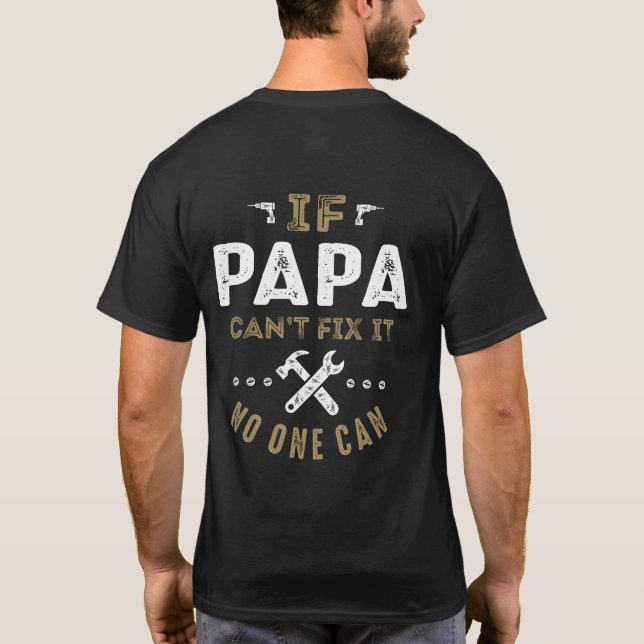 Pappa kan åtgärda det t shirt (Baksida)