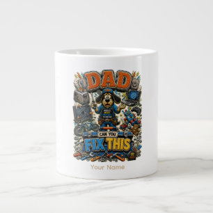 Pappa Kan Fixa Denna Personliga Roliga Pappa T-Shi Jumbo Mugg