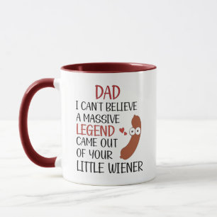 pappa kan inte tro att en stor legend kom - pappa mugg