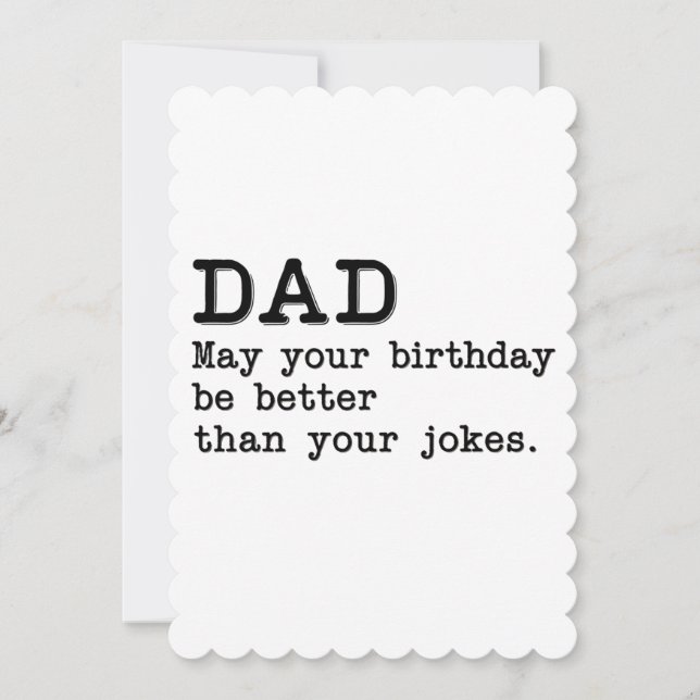 Pappa kan vara bättre än dina skämt inbjudningar (Framsida)