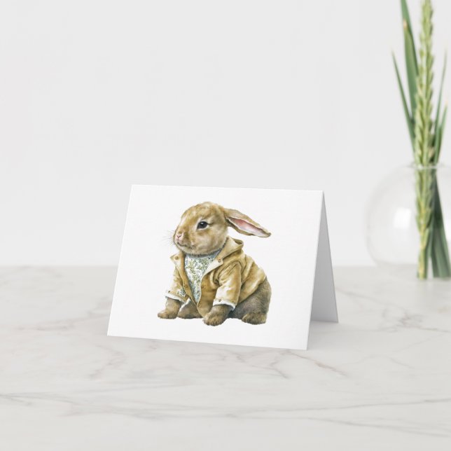 PAPPA-KANINS BLANK-GREETKORT KORT (Framsida)