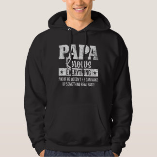 Pappa känner till allt Fars dag Hoodie