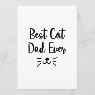 Pappa Kär Katt Fars Dag Katt Älskare Husdjur Kärle Kort