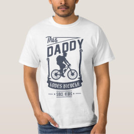 Pappa Kärlek Bicycle för Fars dag-gåva T Shirt