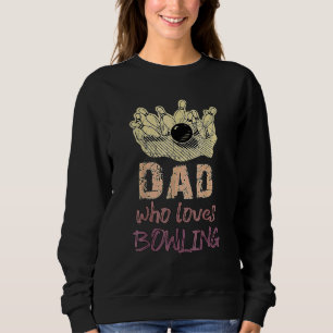 Pappa Kärlek Bowling Pin Manar Bowlareare Sport Co T Shirt