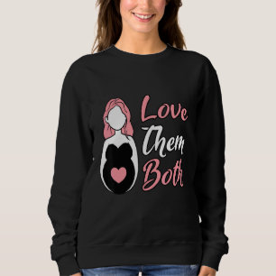 Pappa Kärlek De båda ProLife-gravida Mamma Mor T Shirt