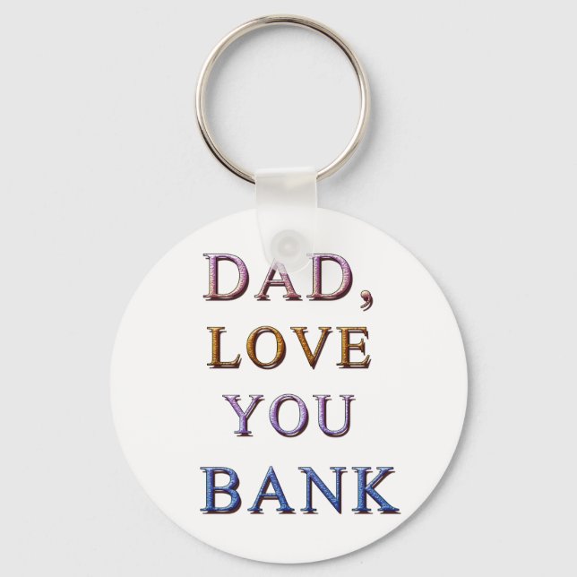 PAPPA, KÄRLEK DU BANK 1 NYCKELRING (Framsida)