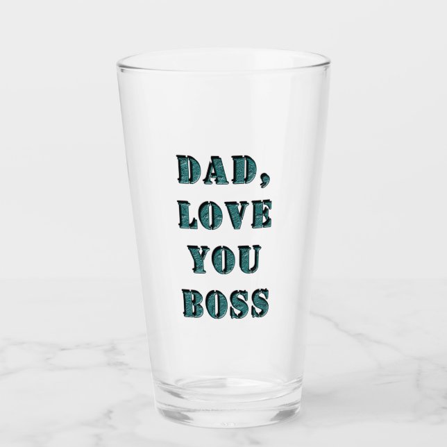 PAPPA, KÄRLEK DU CHEF 1 GLASKOPP (Framsida)