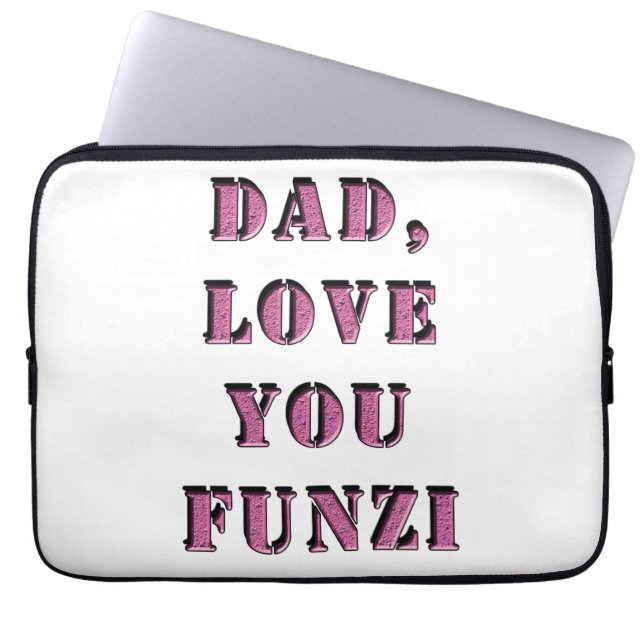 PAPPA, KÄRLEK DU FUNZI 1 LAPTOP FODRAL (Framsidan)