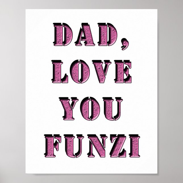 PAPPA, KÄRLEK DU FUNZI 1 POSTER (Framsidan)