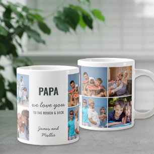 Pappa Kärlek Du till ratten och bak 8 foto Jumbo Mugg