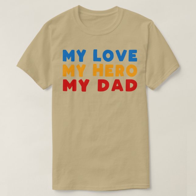 Pappa Kärlek Gift T Shirt (Design framsida)