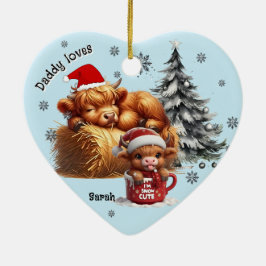 Pappa kärlek hans unge personlig ornament