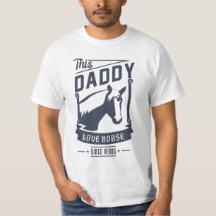 Pappa Kärlek Horse för Fars dag-gåva T Shirt