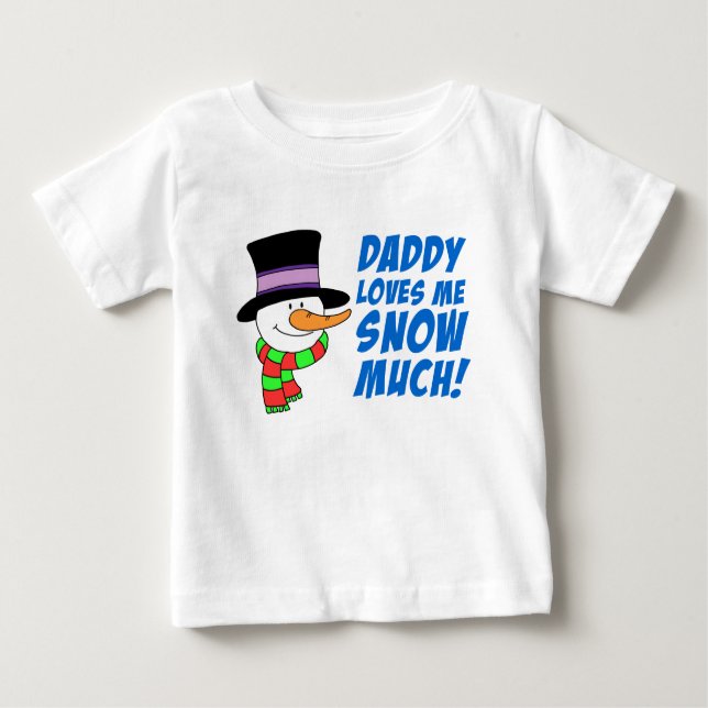 Pappa Kärlek Me Snö Much T-shirt (Framsida)