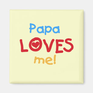 Pappa Kärlek Me T-shirts och gåvor Magnet