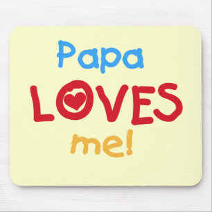 Pappa Kärlek Me T-shirts och gåvor Musmatta