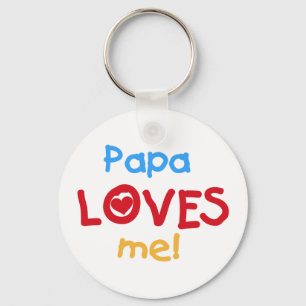 Pappa Kärlek Me T-shirts och gåvor Nyckelring