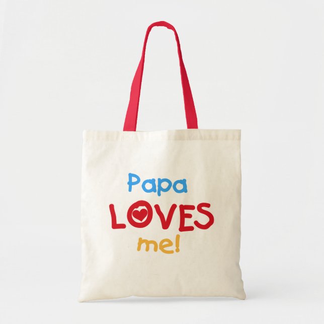 Pappa Kärlek Me T-shirts och gåvor Tygkasse (Framsidan)