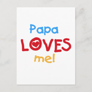 Pappa Kärlek Me T-shirts och gåvor Vykort