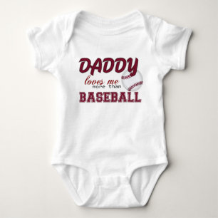 Pappa Kärlek mig mer än Baseball T Shirt