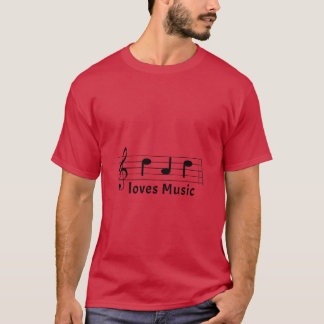 Pappa Kärlek Music in Music Notation Lakan Musicia T Shirt