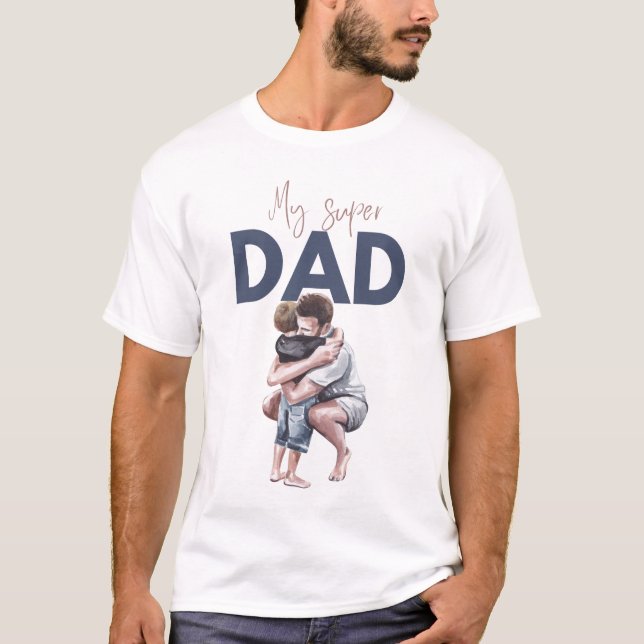 Pappa Kärlek T-Shirt: En hyllning till Fatherly Bo T Shirt (Framsida)