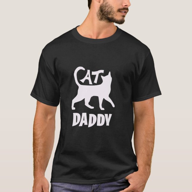 Pappa Katt Katt T Shirt (Framsida)