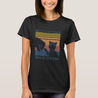 Pappa Katt Mäns Bästa Kattpappa Någonsin Fars Dag T Shirt