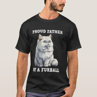 Pappa Katt STOLT FADER TILL EN LUDDBOLL Rolig Pers T Shirt
