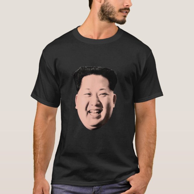 Pappa Kim Jong-Un - Funny Novelty T Shirt (Framsida)
