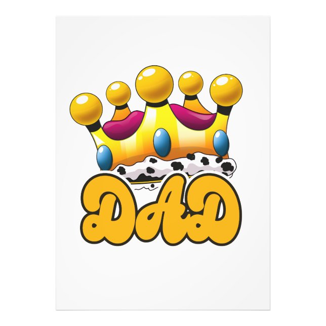 Pappa Kings krona Fototryck (Framsidan)