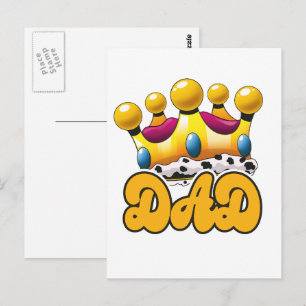 Pappa Kings krona Vykort