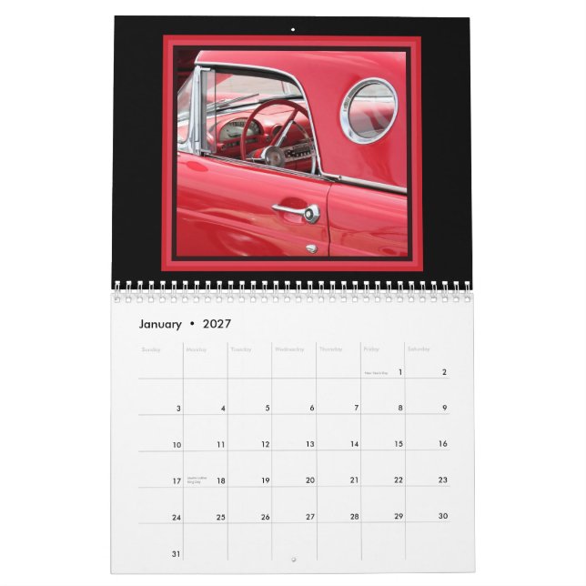 Pappa klassikerbilar kalender (Jan 2027)
