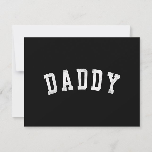 Pappa - Klassiskt fet Fars dag pappa Spara Datumet (Framsida)