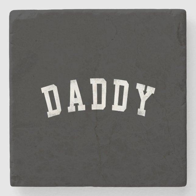 Pappa - Klassiskt fet Fars dag pappa Stenunderlägg (Framsidan)