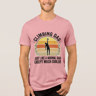 Pappa Klättrar Vintage Klätterdesign För T-Shirt_1 T Shirt