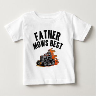 Pappa Klipper Bäst Rolig Pappa Eld Flamma Gräsklip T Shirt