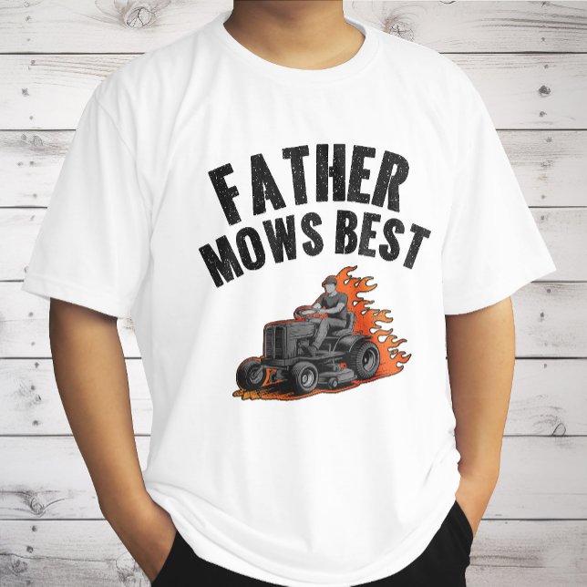 Pappa Klipper Bäst Rolig Pappa Eld Flamma Gräsklip T Shirt (Skapare uppladdad)