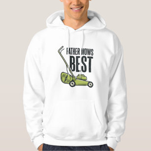 Pappa klipper bäst vintage gräsklippare skjortdesi hoodie