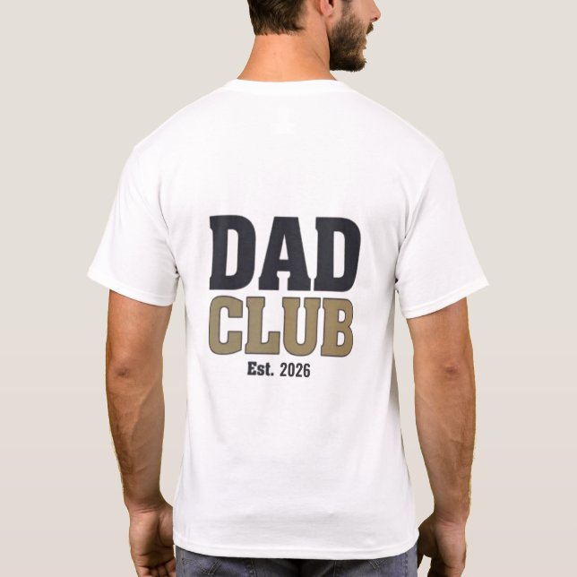 Pappa Klubben logotyp T-Shirt | Minimal Fars Dags  (Baksida)