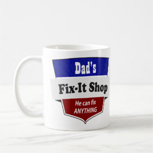 Pappa Knipa-Det shoppar - skräddarsy med namn Kaffemugg