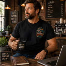 Pappa kör på kaffe och sarkasm rolig fars dag