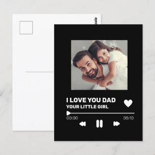 Pappa-kort för inspelning av Visningen anpassnings Vykort