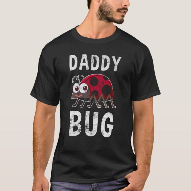 Pappa Kryp Funny Ladybug Cute Pappa Fars dag T Shirt (Framsida)