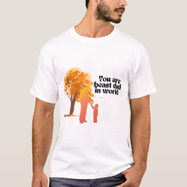 Pappa Kubik eller Större Barnens Namn Fars Dag T- T Shirt