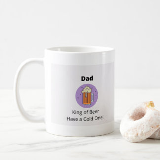 Pappa kung av öl, ta en kall en kaffemugg
