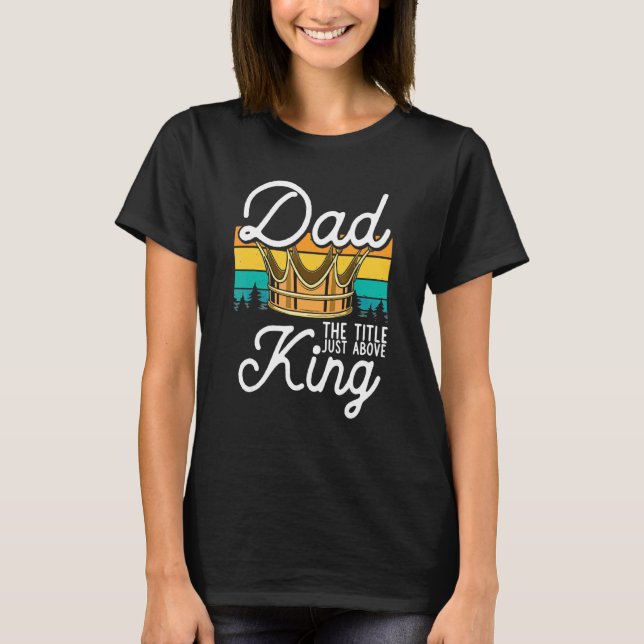 Pappa Kung Best Far någonsin Protector pappa Royal T Shirt (Framsida)