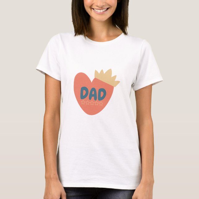 Pappa Kung, Fars dag, bästa Pappa någonsin T Shirt (Framsida)